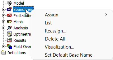 Shortcut Menu Example