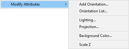 Modify Attributes Submenu