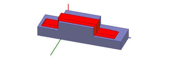 Projected sheet with 45 degree draft angle.