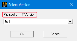 Export Parasolid X_T