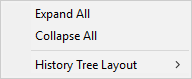 History Tree Shortcut Menu