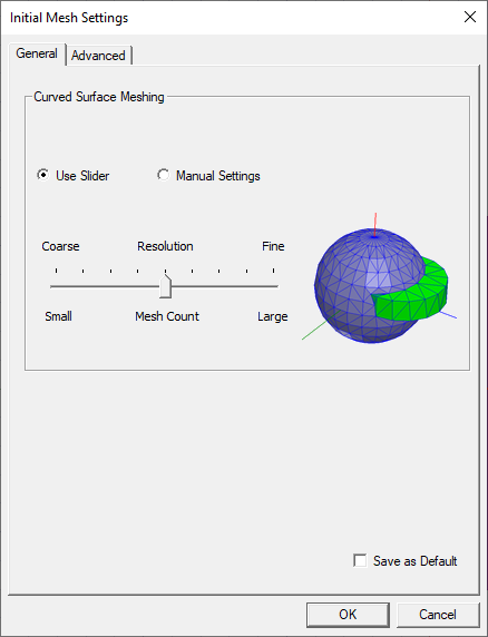 Initial Mesh Settings