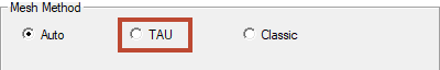 Mesh Method Selection
