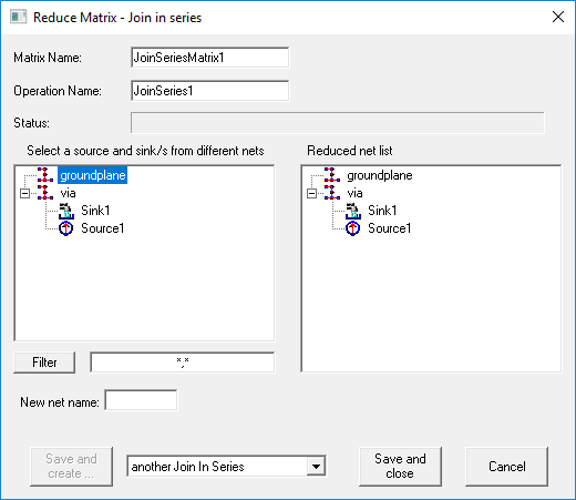 Reduce Matrix, Join in Series
