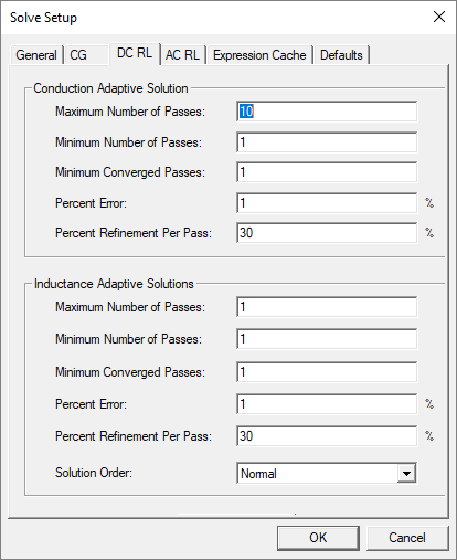 DC RL Solve Setup