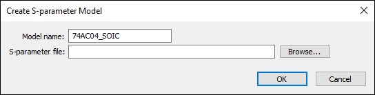 Create S-parameter Model