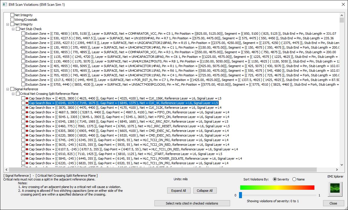EMI Scan Violations