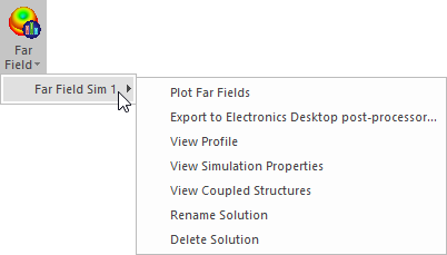 Far Field Results Menu