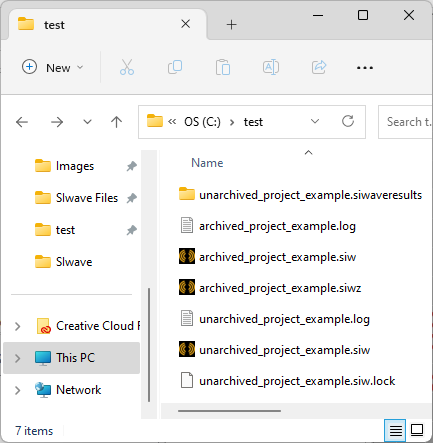 Unarchived File Contents