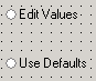 Example radio buttons in the Component Dialog Wizard.