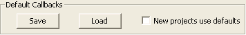 Default Callbacks section.