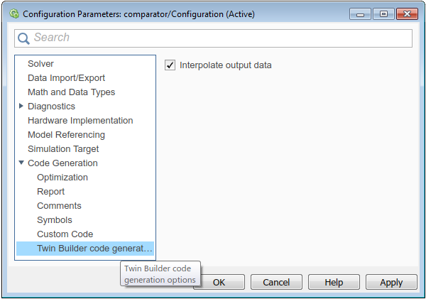 Generic Twin Builder Target with Dynamic Memory Allocation