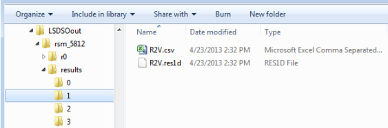 Sample results folder.