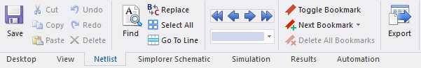 Netlist Editor Tab