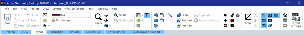 IC Layout Ribbon