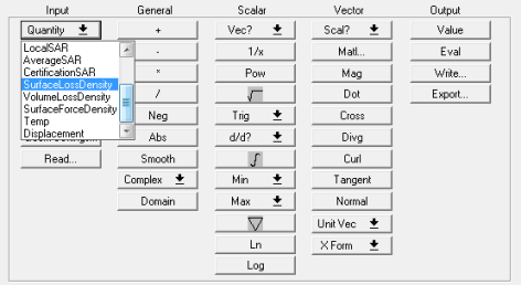 Quantity Menu