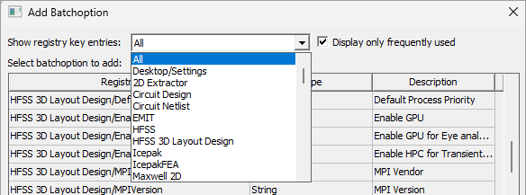 Show refistry key entries drop-down menu open.