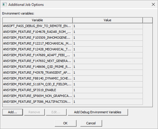 Additional Job Options