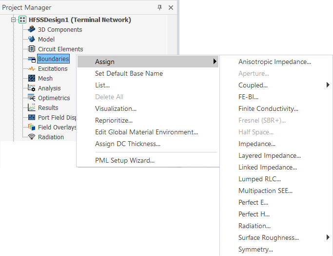 Shortcut Menu Example