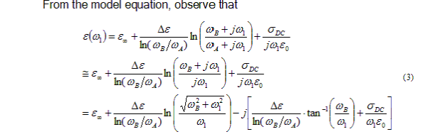 Permittivity derivation