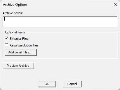 Archive Options