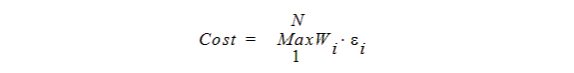 Cost function.