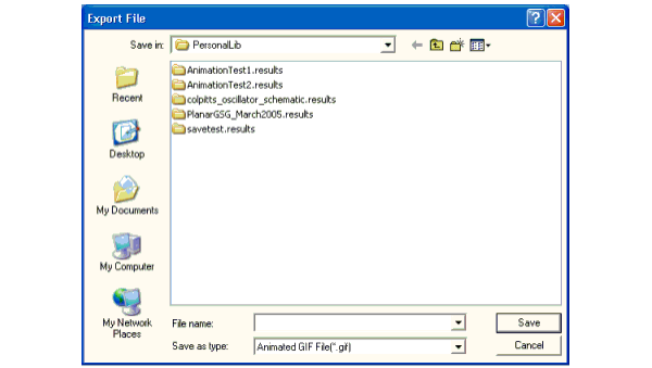 Export File Window Export File Window