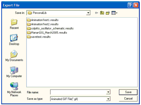 Export File Window