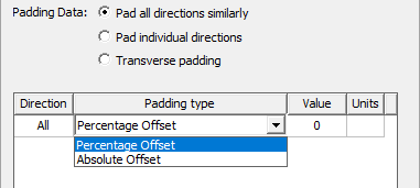 Padding Data set to Pad all directions similarily.