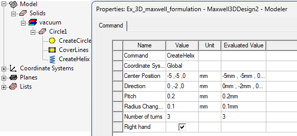 Properties dialog.