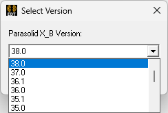 Export Parasolid X_B