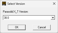 Export Parasolid X_T