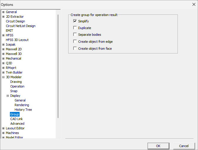Group Options