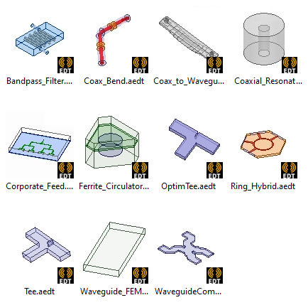 RF Microwave antenna example graphics