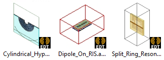 HFSS Metamaterial examples