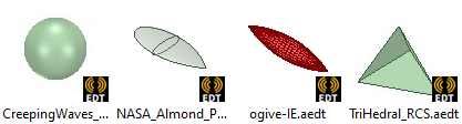 Radar Cross Section example graphics 