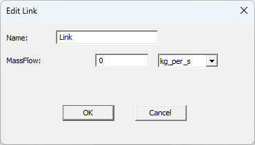 Icepak Network C Link Properties dialog box, Parameter Values tab displayed.