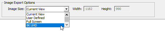 Image Export Options Image Export Options