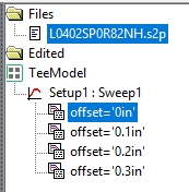 Network Data Selection Pane