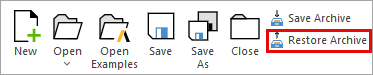 Restore Archive Restore Archive