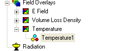 Temperature branch in Field Overlays