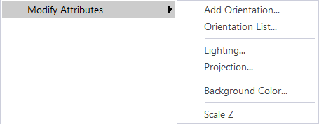 Modify Attributes Submenu