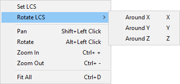 Right-click menu