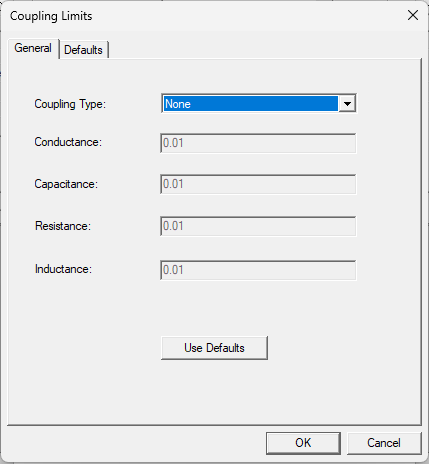 Coupling Limits Window