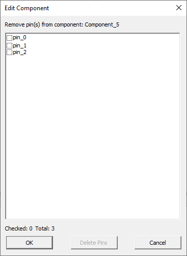 Edit Component dialog