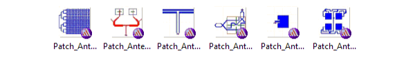 Diagrams of various antenna designs