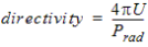 Equation for directivity.