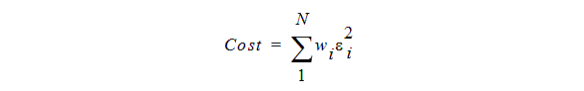 Cost function.