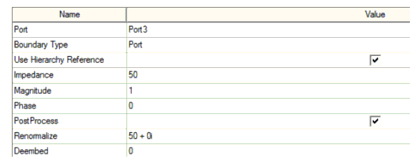 Properties dialog