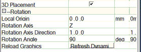 Example of the New Component Parameters